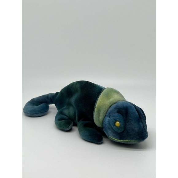 Original Ty Beanie Baby Collection-9 inch Rainbow,The Iguana Chameleon. 10/14/97 - Picture 2 of 10